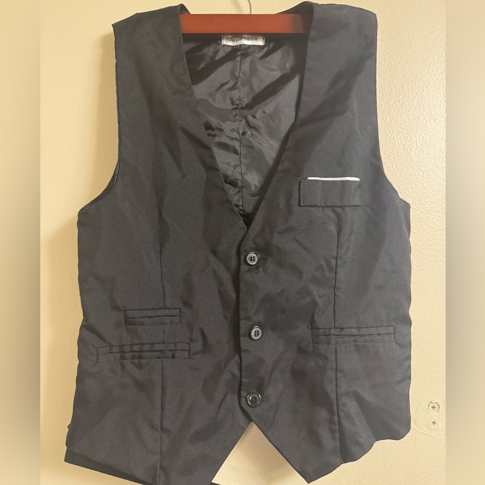 Black Button-Up Vest